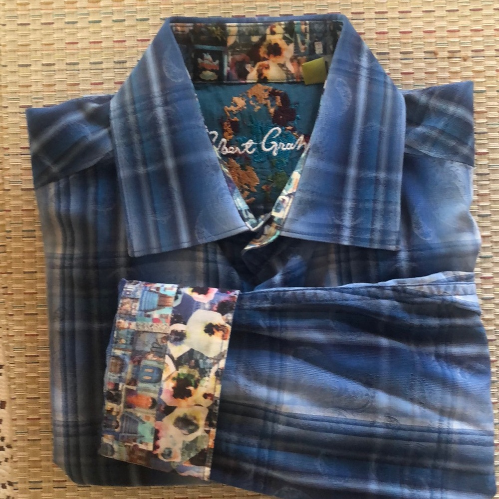Men’s large long sleeve Robert graham shirt